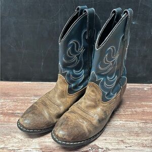 Cody James | Holt Two-Tone Embroidered Western Cowboy Boot, Size 2
